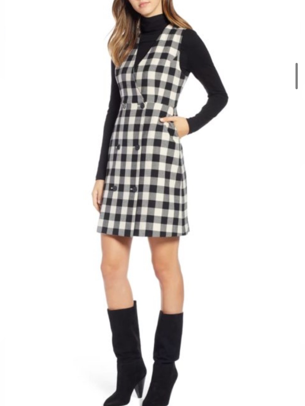 1901 Gingham Checkered Dress